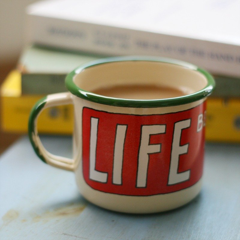 Smaltum布拉格 珐琅杯 珈琲先决_洋红(350ml)〈FDN000244〉 - 咖啡杯/马克杯 - 珐琅 红色