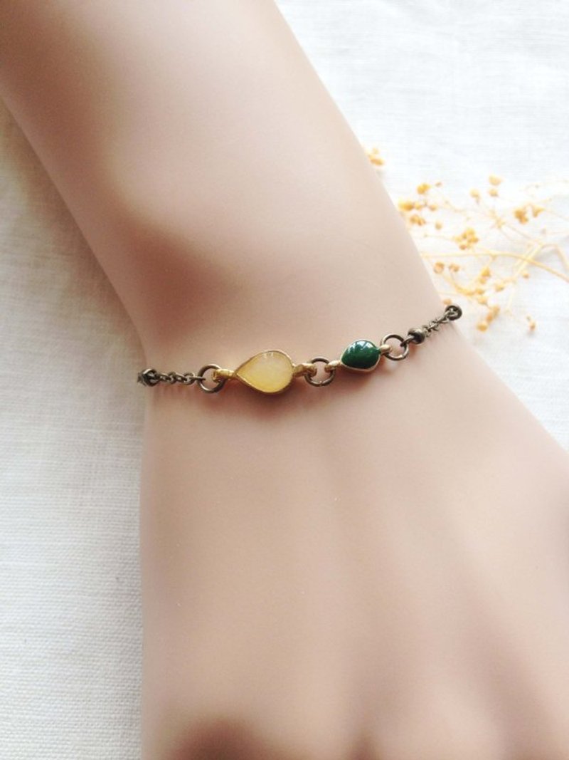 karbitrary﹉★ 小点滴手鋉  - 手链/手环 - 其他金属 绿色