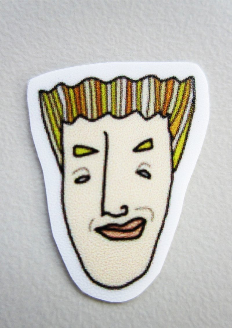 体育老师贴纸(头)(小) - 贴纸 - 纸 多色