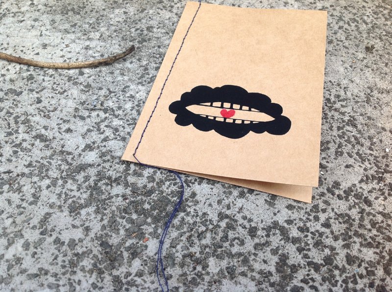 母亲节 手工卡片—云朵嘴：说出口的都是因为爱 - 卡片/明信片 - 纸 咖啡色