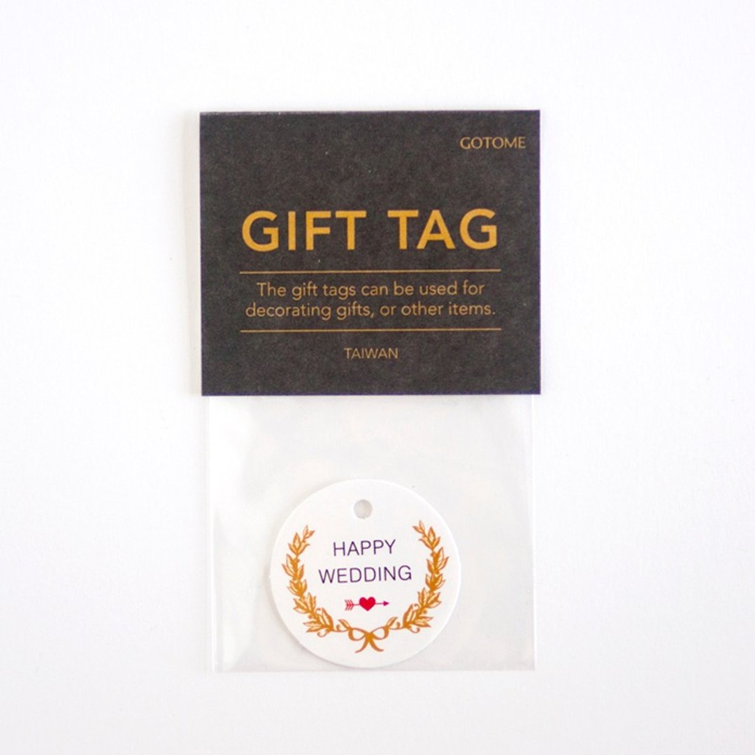 GOTOME | 礼物吊卡 婚礼白色底20入 | 包装材料吊牌 | 定制化印刷 - 包装材料 - 纸 