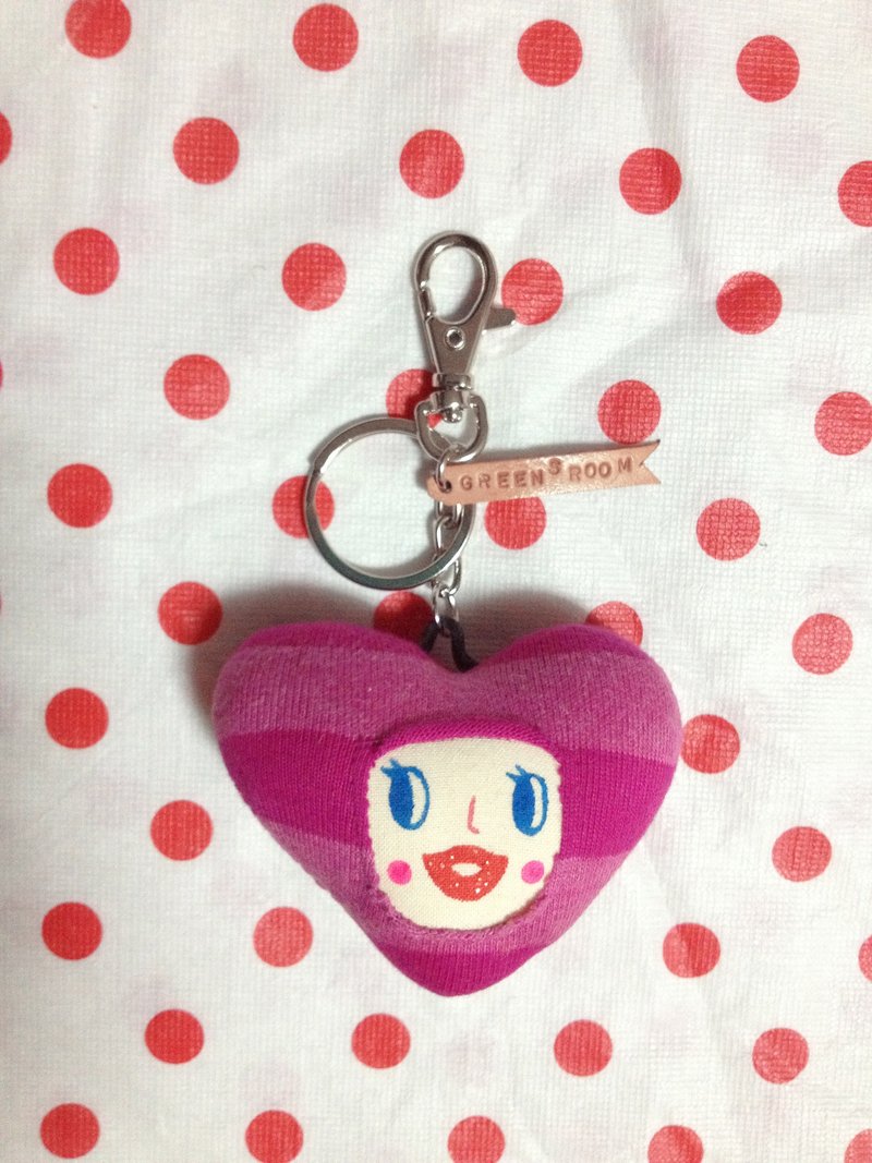 把我的心给你 吊饰/钥匙圈 - 钥匙链/钥匙包 - 其他材质 红色