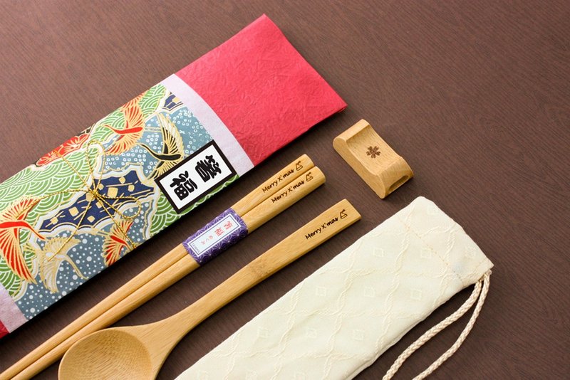 日式箸福包装-圣诞节特别版 - 筷子/筷架 - 木头 