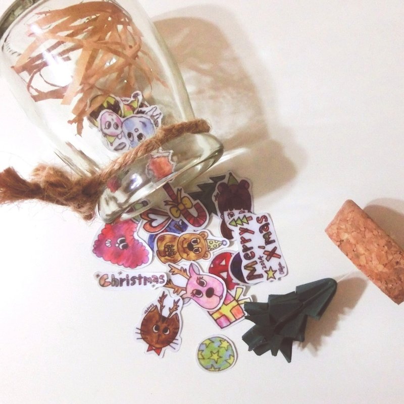 2014圣诞限定 圣诞节保罗瓶贴纸组 - 贴纸 - 纸 多色