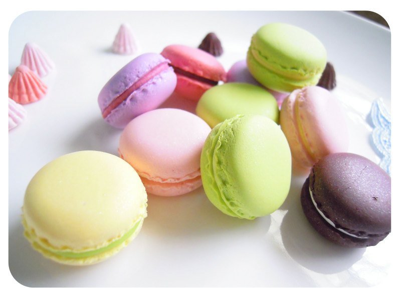 {Lady Park}浪漫法式婚礼．手工黏土 珠光圆型马卡龙磁铁  下午茶甜点婚礼小物． - 冰箱贴/磁贴 - 其他材质 粉红色