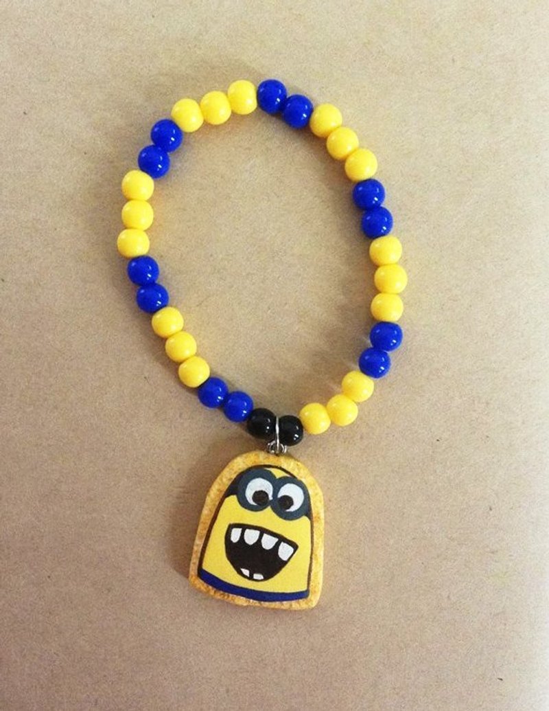 神偷奶爸 小小兵(双眼)糖霜饼干糖果手环   ((满500随机送神秘小礼物)) - 手链/手环 - 其他材质 黄色