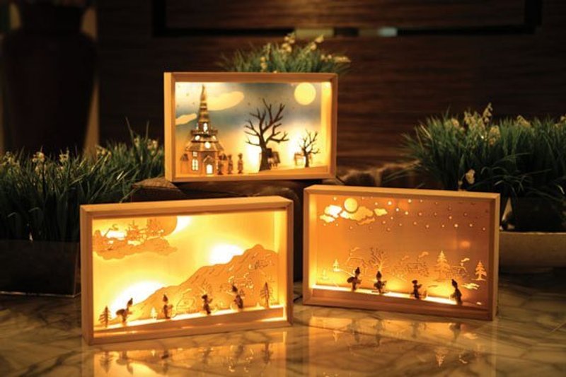 雪地灯(A) - 灯具/灯饰 - 木头 红色