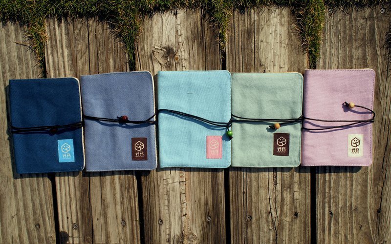 【GOODO好务】手作×咖啡麻布 / 日志书衣套组 / 我们都是蓝色控系列 - 笔记本/手帐 - 其他材质 蓝色