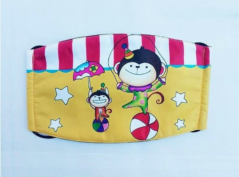 插画风格口罩 --小猴 - 口罩 - 其他材质 多色