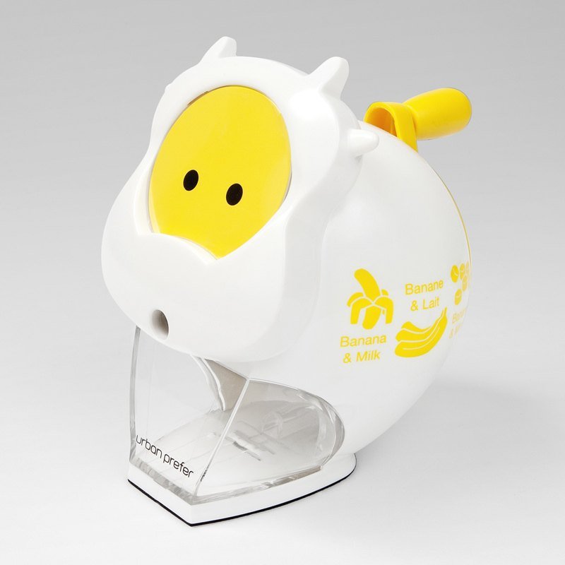 小牛削铅笔机 - 白黄 - 其他 - 塑料 白色
