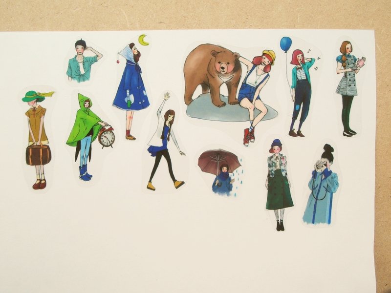 少女心 娇滴系列 透明贴纸{壹号款} - 贴纸 - 纸 多色