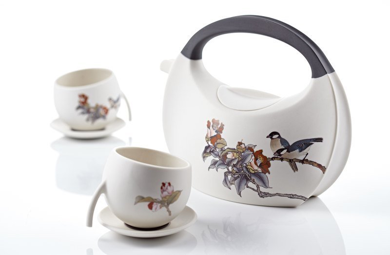 rondo Purse Tea Set 包包壶 - 黑茶花 - 茶具/茶杯 - 其他材质 黑色