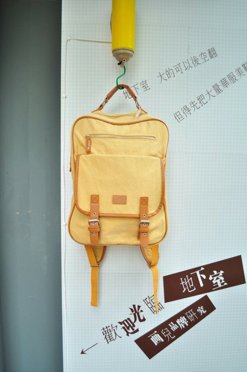 妳的收纳我的米包．布大后背包 - 其他 - 真皮 金色