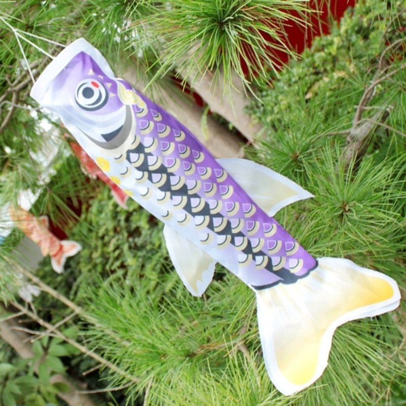 台湾马口鱼旗45CM - 摆饰 - 其他材质 紫色
