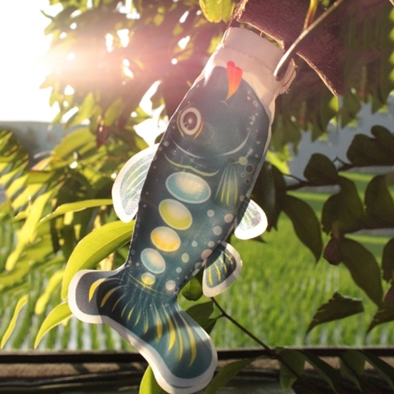 台湾鲑鱼旗15CM (深蓝) - 摆饰 - 其他材质 蓝色