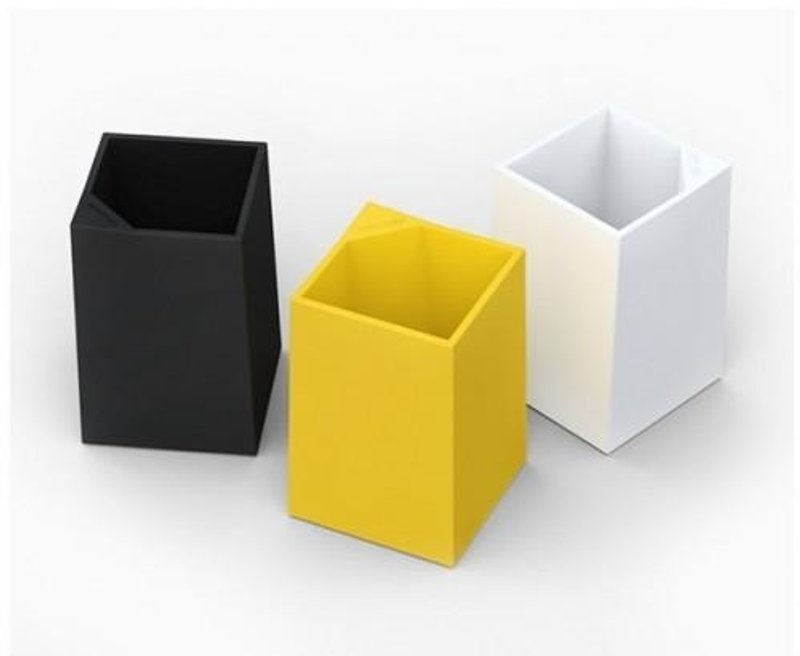 焠链笔筒 - 笔筒/笔座 - 塑料 黄色