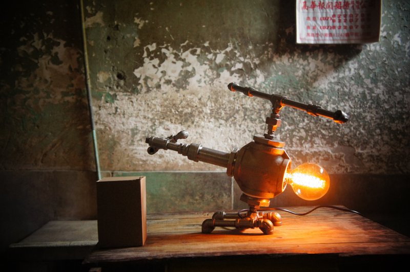 Edison-industry  复古  工业风  LOFT 军事直升机 战墟 - 灯具/灯饰 - 其他材质 灰色