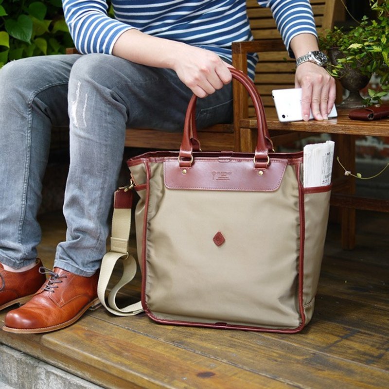 【绝版限量优惠】日本手工商务尼龙公文包 黑色 Made in Japan - 公文包/医生包 - 防水材质 黑色