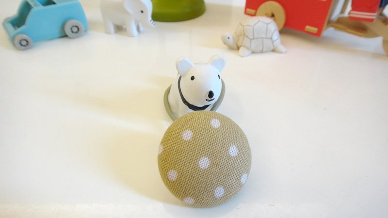 手感布包扣发束 - 黄水玉 - 发饰 - 其他材质 黄色