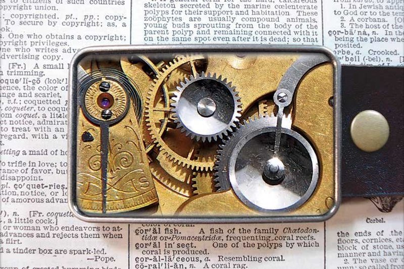 手表齿轮 - 皮带头/皮带另购/限量/生日礼物【Special U Design】 - 皮带/腰带 - 其他金属 咖啡色