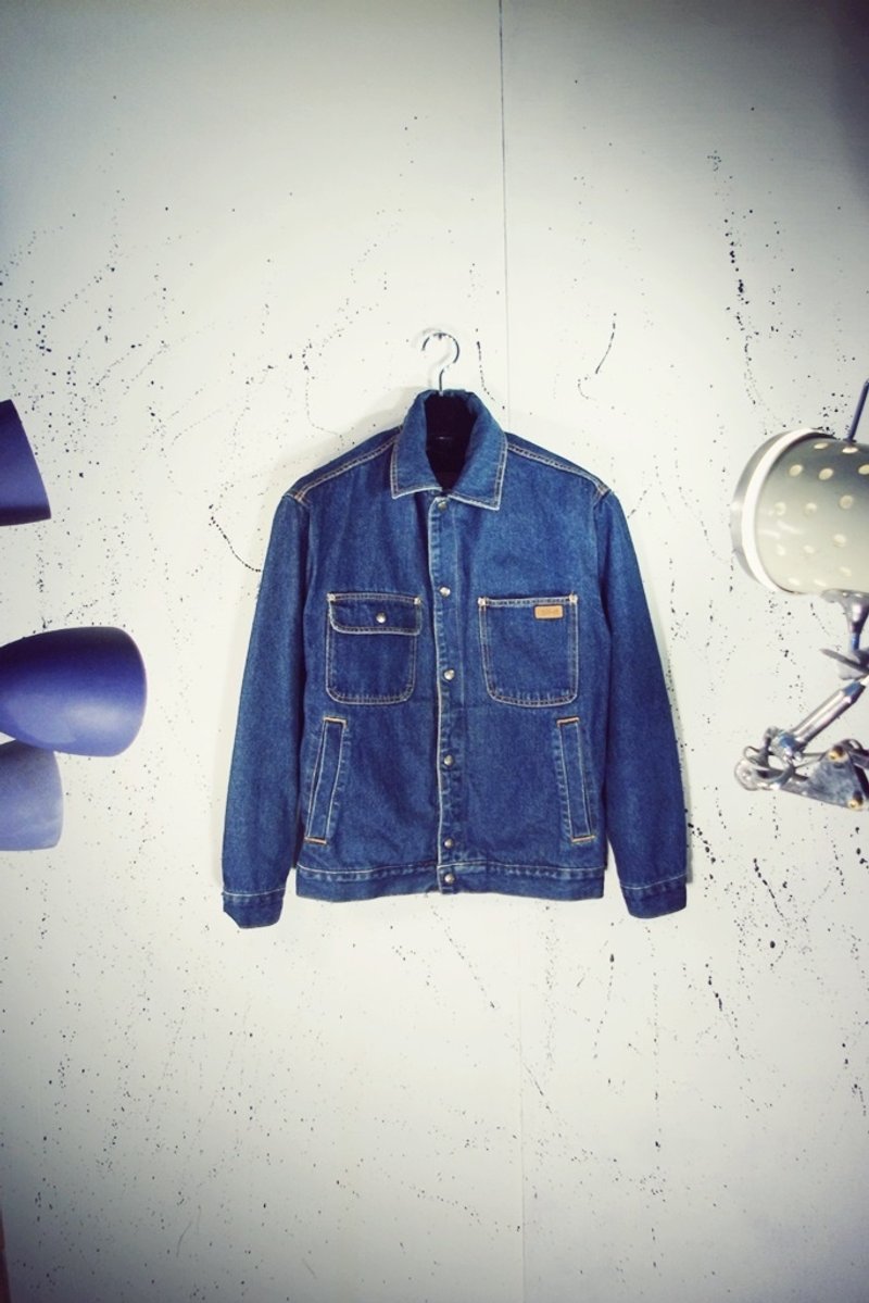 ~后菜园~二手古着嬉皮 CM-90 Woolrich牛仔夹克 VINTAGE/USED/MOD'S - 女装休闲/机能外套 - 其他材质 蓝色