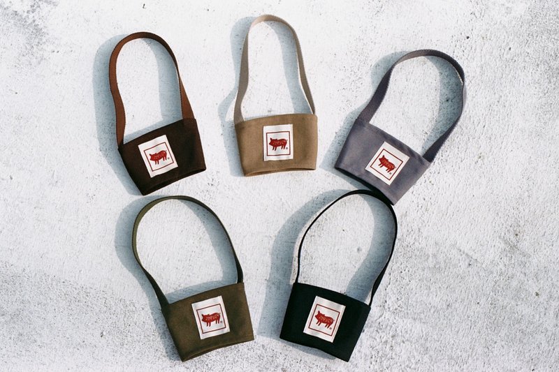 色票系列- 杯套 杯袋 素色帆布 极简风格 (五个以上购买) - 手提包/手提袋 - 棉．麻 多色