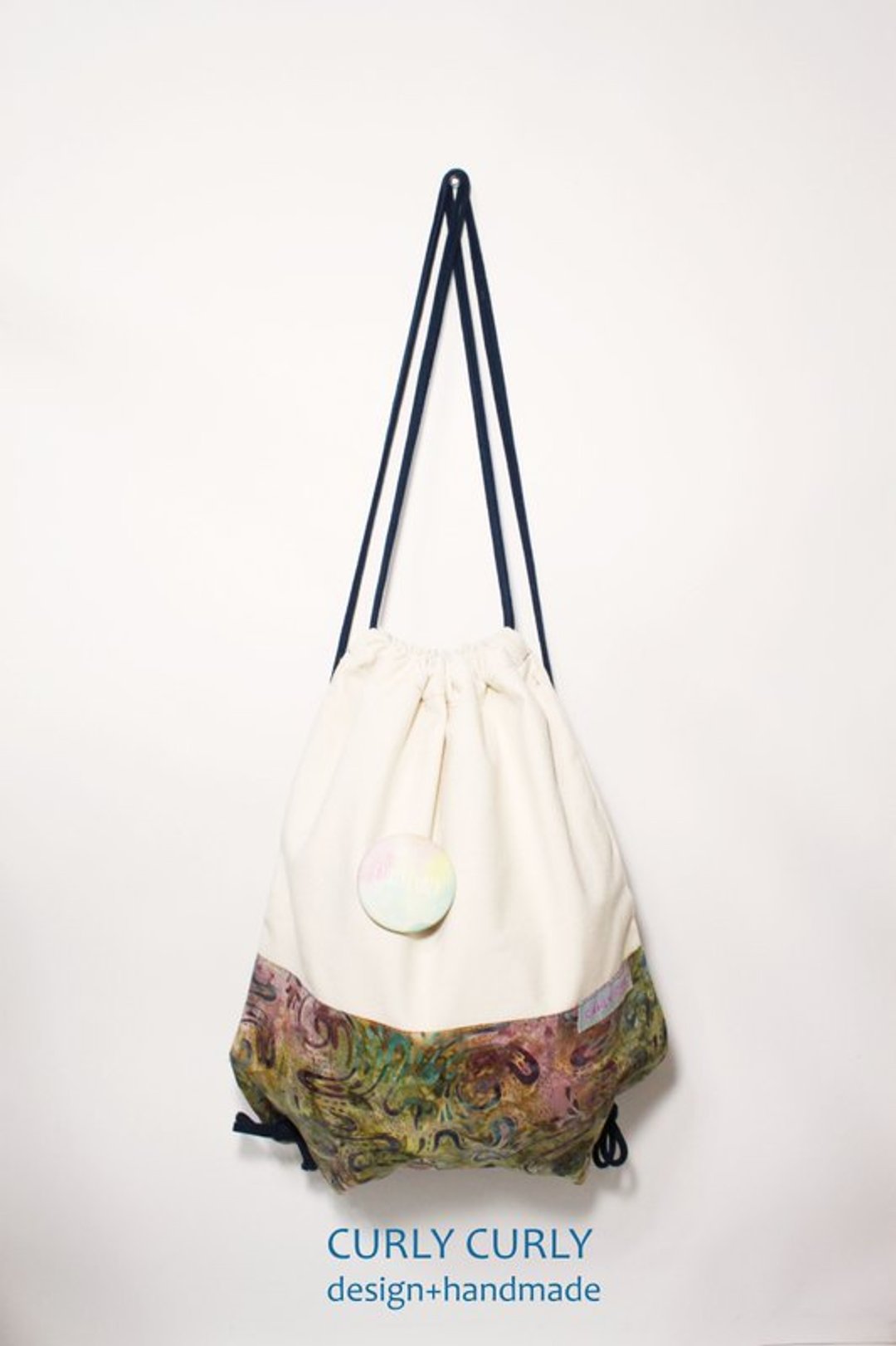 [CURLY CURLY] Pure Bags _The Imagery(赠送限定款别针一枚) - 束口袋双肩包 - 其他材质 多色