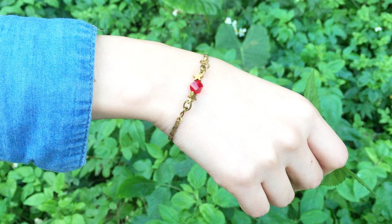 美人星（黄铜手链） - 手链/手环 - 其他金属 咖啡色