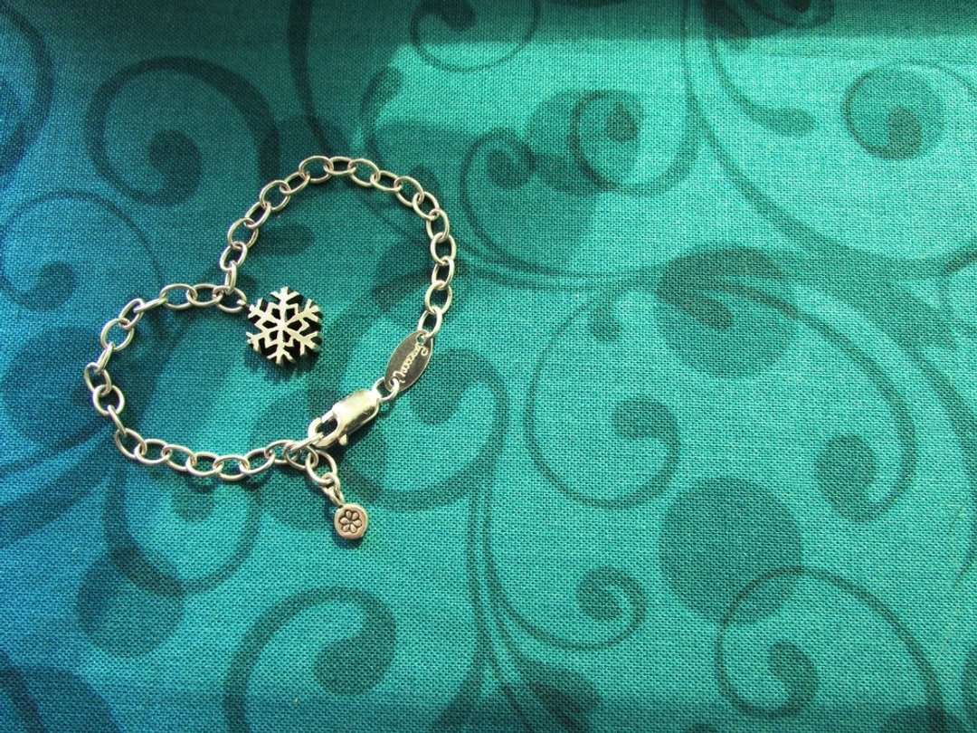 snowflake bracelet_雪花手链 | 伴娘礼 谢礼 圣诞节礼物 包邮 - 手链/手环 - 银 银色