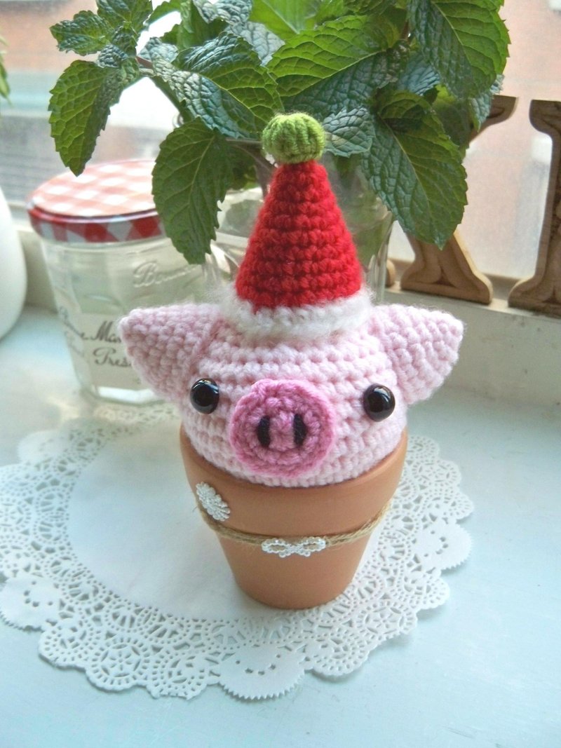 猪盆栽~浅粉色 - 摆饰 - 其他材质 多色