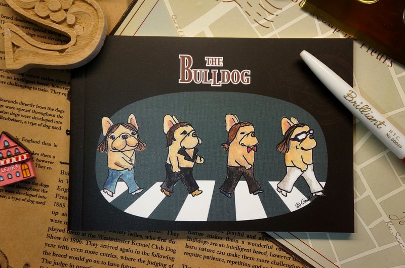 A6笔记本-披头四法斗 - 笔记本/手帐 - 纸 黑色