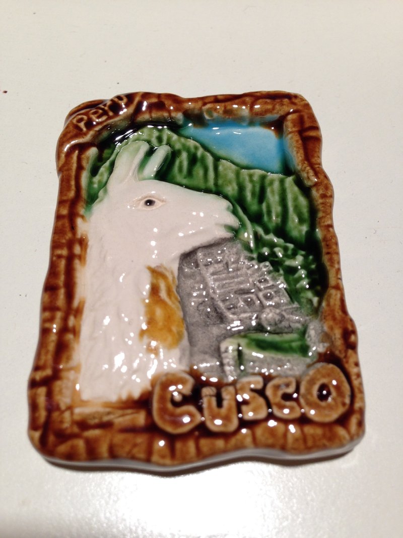 祕鲁羊驼磁铁 - 冰箱贴/磁贴 - 其他材质 白色