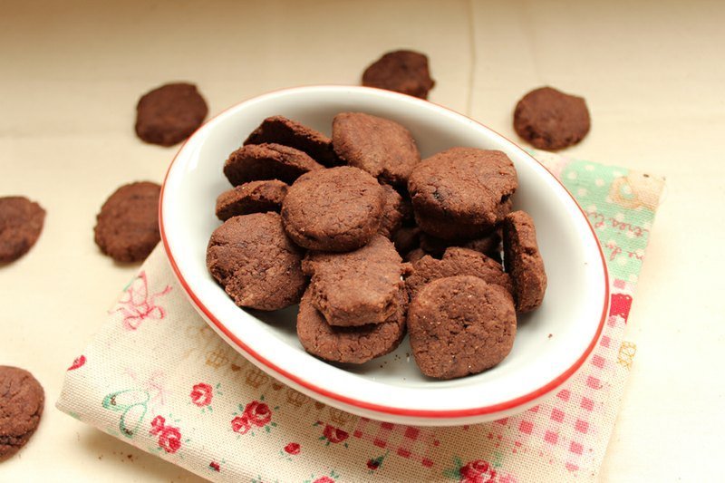 【米多幸福】100%纯米-无蛋低糖手工米饼干/巧克力口味 - 蛋糕/甜点 - 新鲜食材 咖啡色