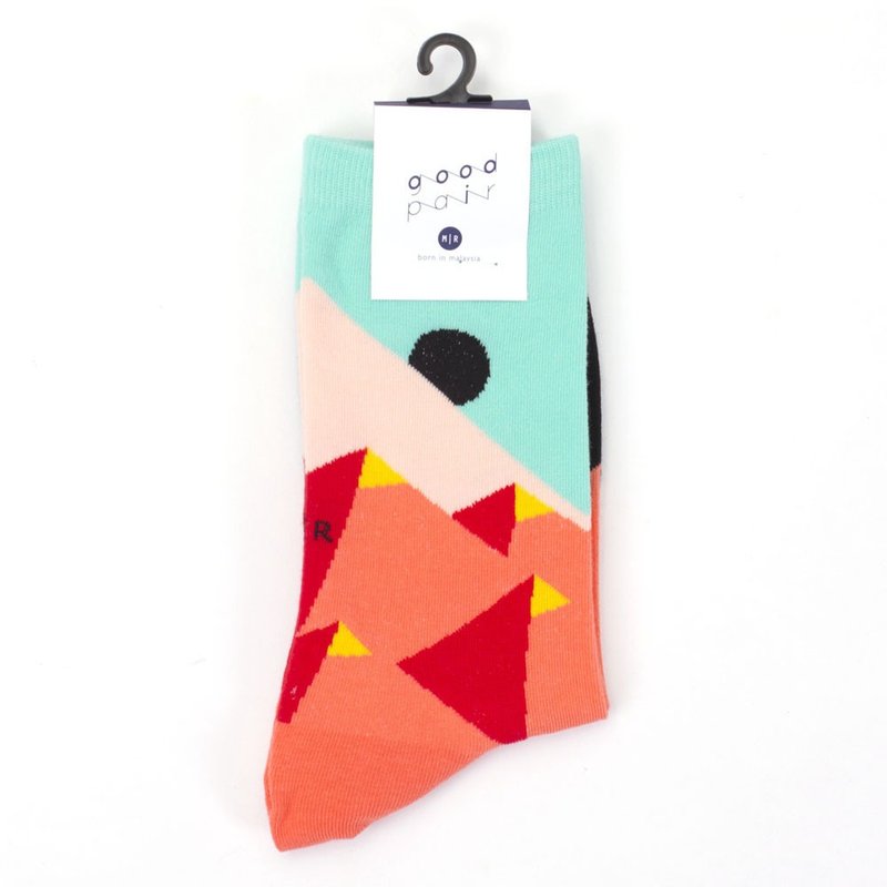 FAITH 黑 袜子 几何袜子 短袜 男生袜子 女生袜子 设计师袜子 马来西亚出品 - 袜子 - 其他材质 黑色