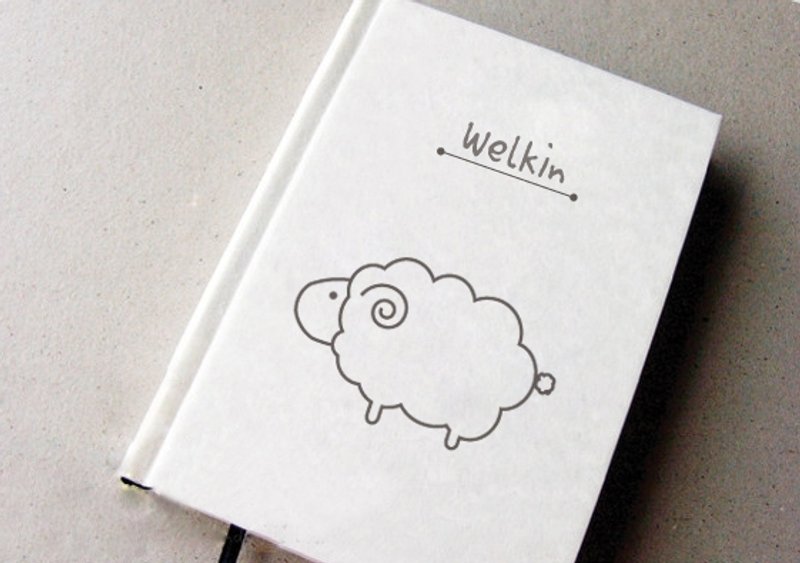 ☆° 洛可可草莓 WELKIN手创 °手工书/笔记本/手帐/日记本-洛可可动物园-棉花糖小羊 - 笔记本/手帐 - 纸 