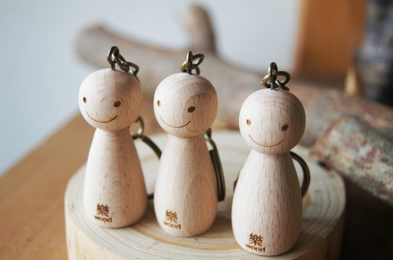 Sunny Boy钥匙圈 - 钥匙链/钥匙包 - 木头 白色