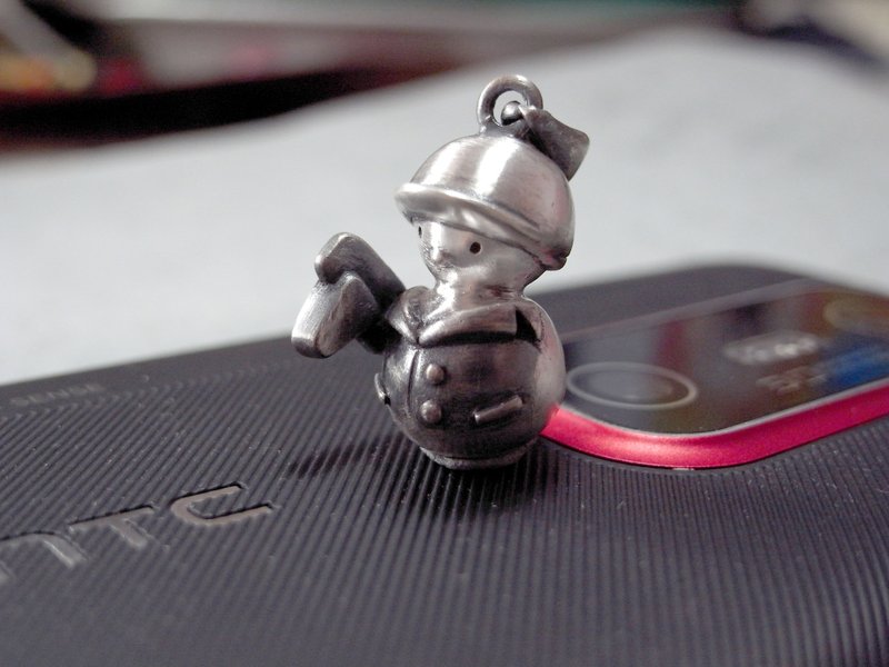 马术 · 雪人 · 马 | 纯银项链坠子 | 含18寸银链 - 项链 - 银 灰色