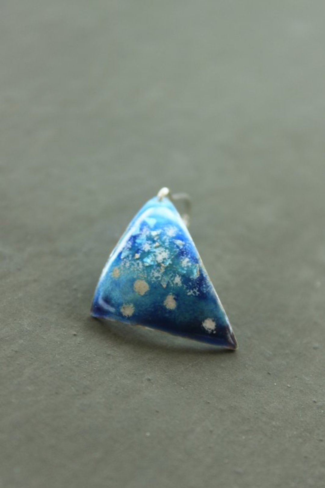 在海边散步 - 耳环/耳夹 - 其他金属 蓝色