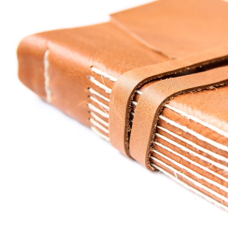 ART-853 意大利手工缝线软皮面毛边纸笔记本【D】| Manufactus - 笔记本/手帐 - 真皮 咖啡色