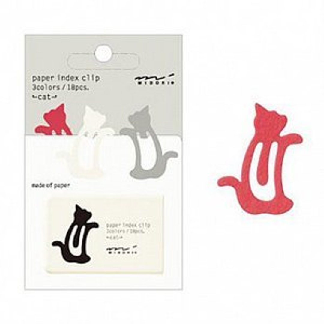 MIDORI Index Clip动物索引夹-小猫咪 - 其他 - 纸 