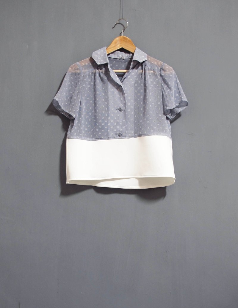 Wahr_雪透白底上衣 - 女装上衣 - 其他材质 白色