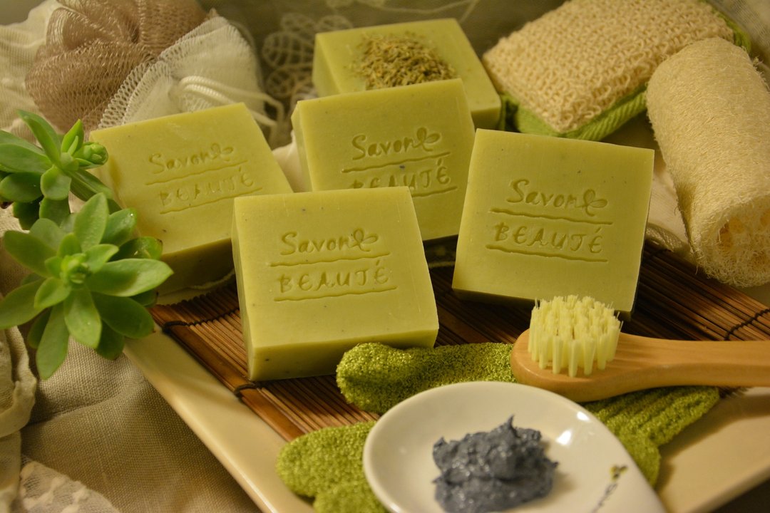 [Savon Beauté-莎媞作坊]橄榄冰河泥皂(紧致肌肤效果佳-100%取自加拿大冰河泥制成,新款上市!!) - 肥皂/手工皂 - 植物．花 绿色