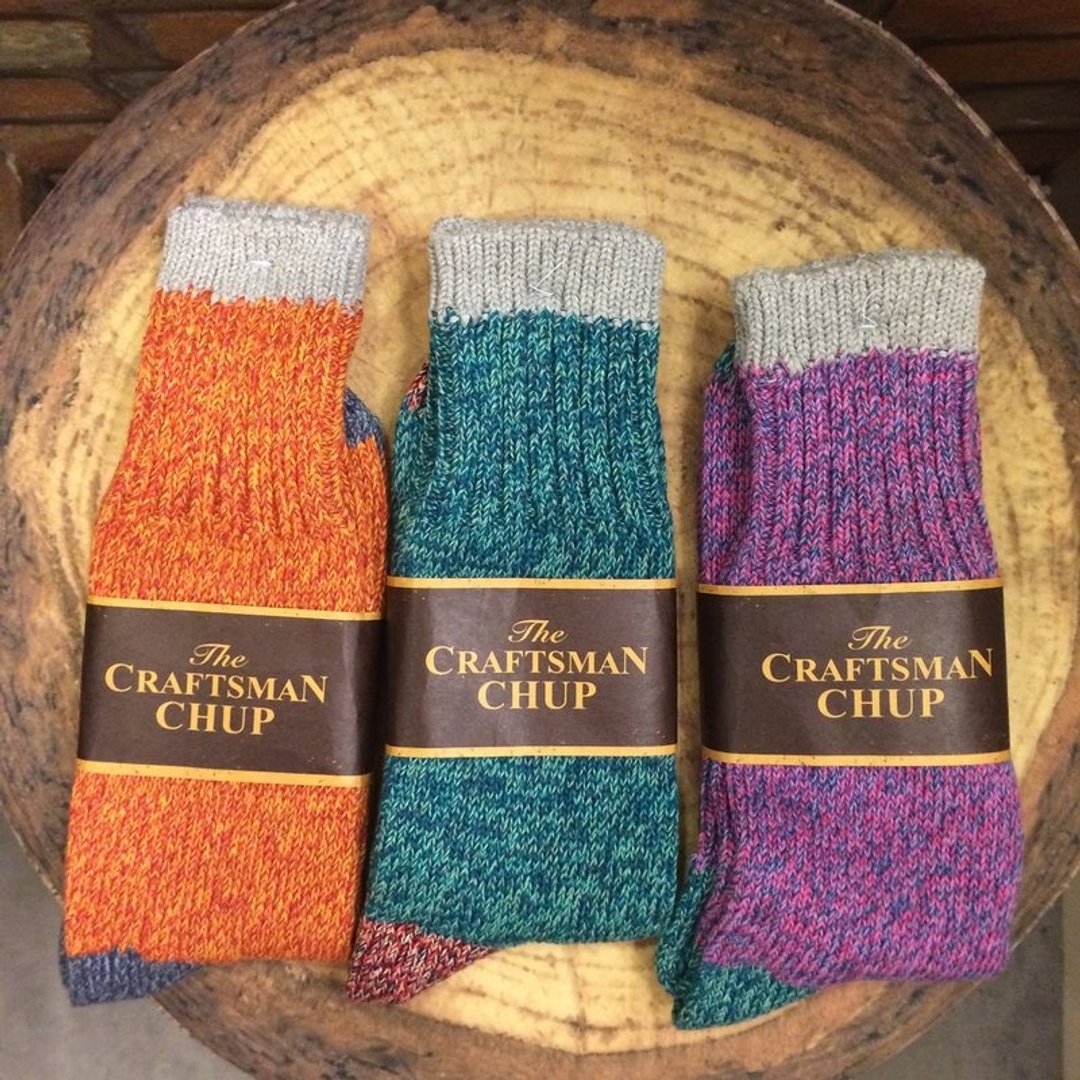 Fairycookies 日本制造 CHUP SOCKS 民族风雪花袜 M号 Craftsman - 袜子 - 棉 多色