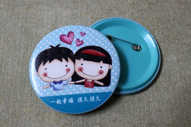 大大胸章（男女蓝色） - 其他 - 其他金属 