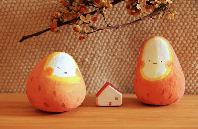 新年保庇土地宝-高矮二入 - 木工/竹艺/纸艺 - 木头 红色