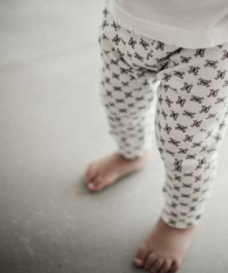 美国潮牌NUNUNU--骷髅头legging - 其他 - 棉．麻 白色