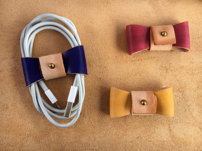 台湾职人工匠手作-手工皮件 真皮 整线器 礼品小物 - 其他 - 真皮 多色