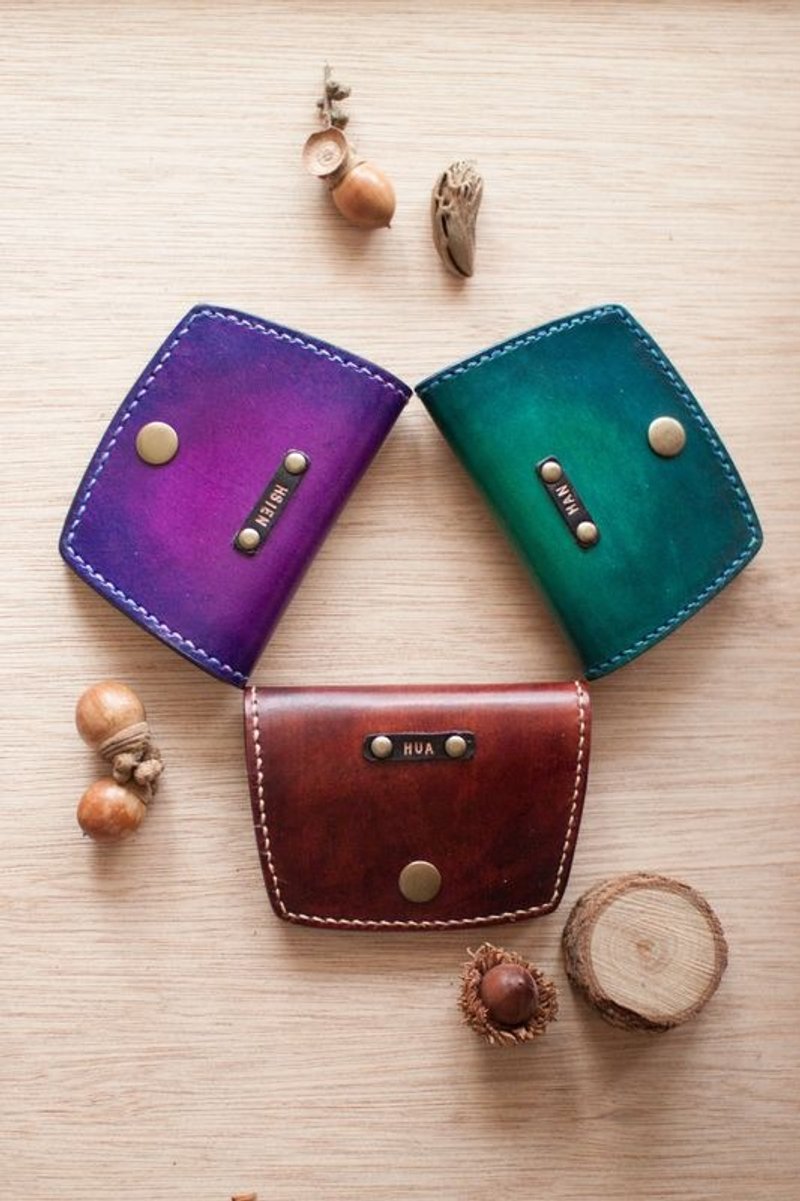 皮件 手工皮革 小零钱包 - 零钱包 - 真皮 