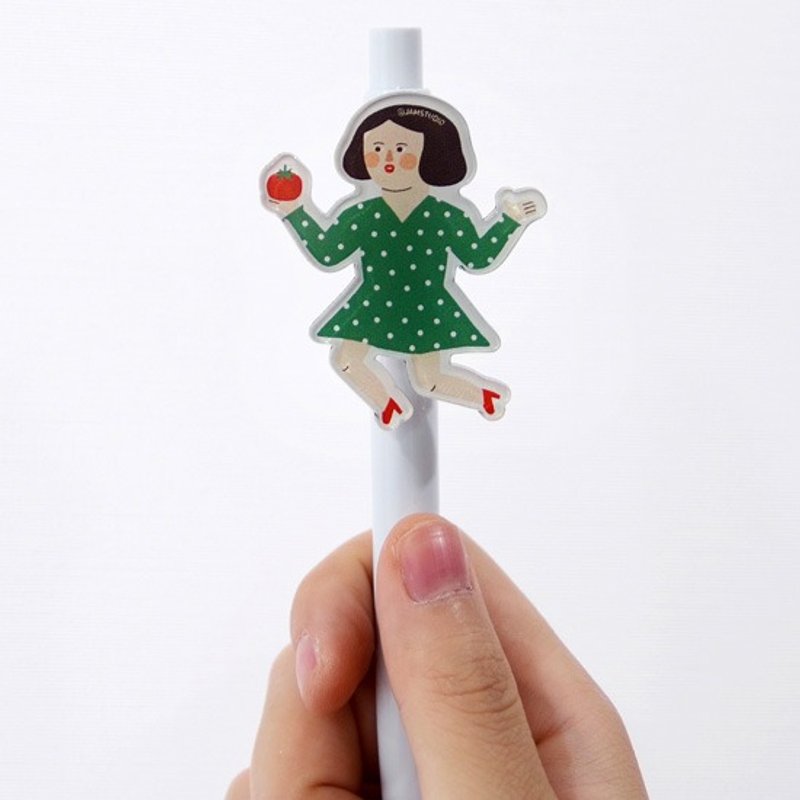 超值礼5折-Jamstudio-Dudum 0.5mm黑色原子笔-番茄女孩,JSD78575 - 其他书写用品 - 塑料 绿色