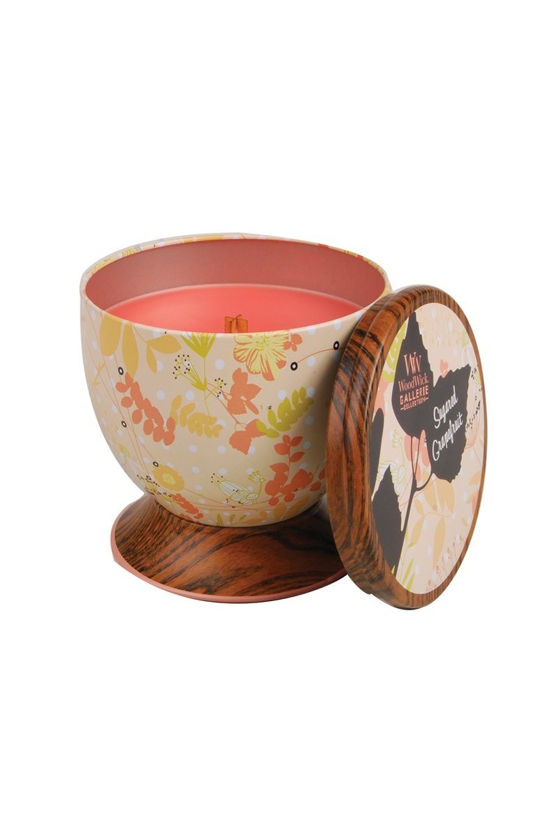 WW艺廊香氛蜡烛- 甜葡萄柚 - 蜡烛/烛台 - 其他金属 红色